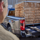 With three out of five LEDs illuminated in the taillight, the driver knows this payload is well under the maximum for this truck.
